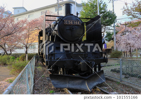 SL/Steam Locomotive (Komoro Castle Ruins in Spring) 101555166