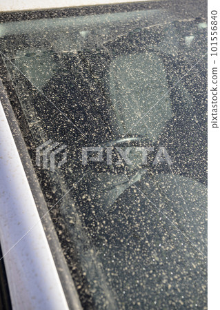 Car glass dirty with yellow dust Car glass dirty with yellow dust 101556840