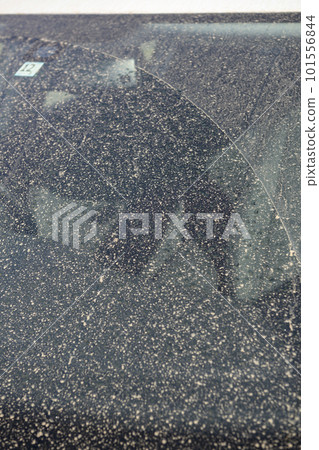 Car glass dirty with yellow dust Car glass dirty with yellow dust 101556844