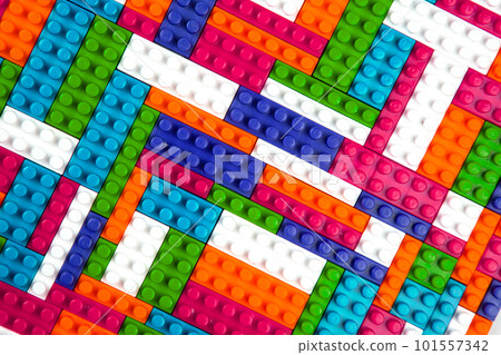 Abstract background texture of colored constructor blocks 101557342