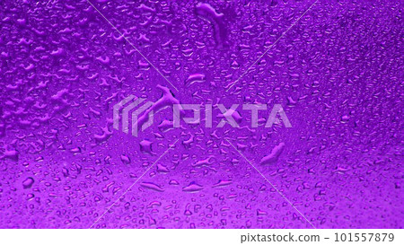 Drops of water on a colored background. Abstract texture 101557879