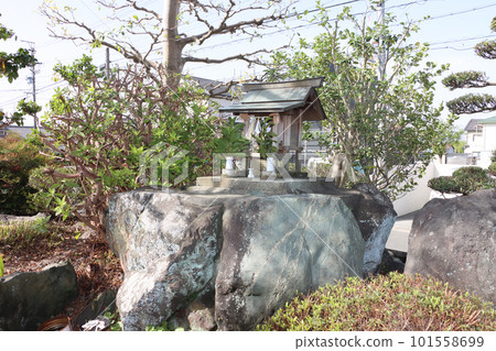An old house with a shrine for the dragon god An old house with a shrine for the dragon god 101558699