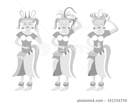Cambodian ruins relief, Devata dancing the Apsara dance 101558739