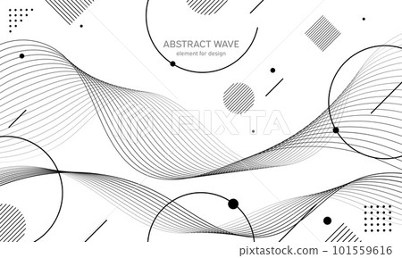 Abstract wave element for design. Digital frequency track equalizer. Stylized line art background. Abstract wave element for design. Digital frequency track equalizer. Stylized line art background. 101559616