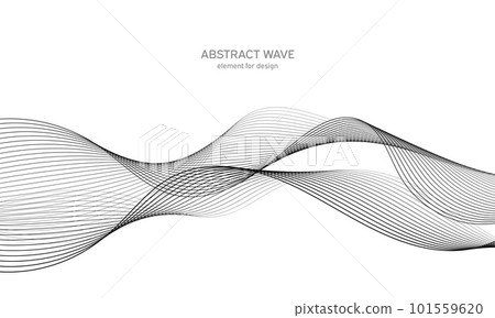 Abstract wave element for design. Digital frequency track equalizer. Stylized line art background. Abstract wave element for design. Digital frequency track equalizer. Stylized line art background. 101559620