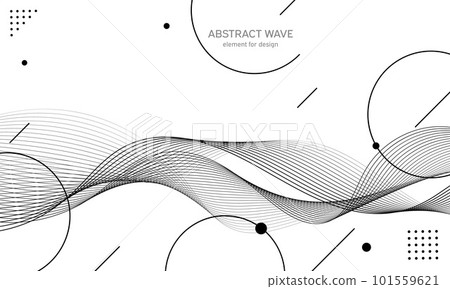 Abstract wave element for design. Digital frequency track equalizer. Stylized line art background. Abstract wave element for design. Digital frequency track equalizer. Stylized line art background. 101559621