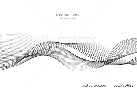 Abstract wave element for design. Digital frequency track equalizer. Stylized line art background. Abstract wave element for design. Digital frequency track equalizer. Stylized line art background. 101559622