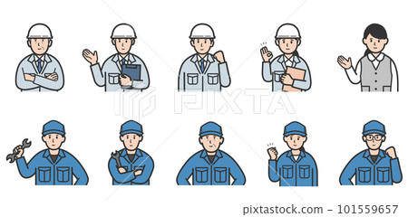 工人的上半身插圖集 工人的上半身插圖集 101559657