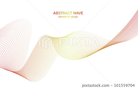 Abstract colorfull wave element for design. Digital frequency track equalizer. Stylized line art background.Vector illustration.Wave with lines created using blend tool.Curved wavy line, smooth stripe Abstract colorfull wave element for design. Digital frequency track equalizer. Stylized line art background.Vector illustration.Wave with lines created using blend tool.Curved wavy line, smooth stripe 101559704