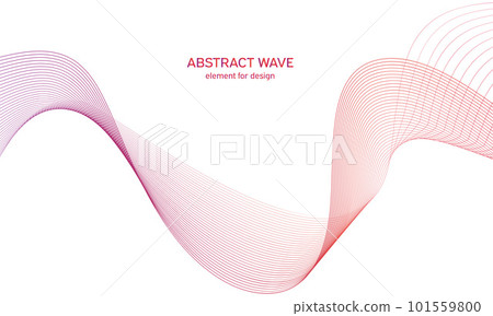 Abstract colorfull wave element for design. Digital frequency track equalizer. Stylized line art background.Vector illustration.Wave with lines created using blend tool.Curved wavy line, smooth stripe Abstract colorfull wave element for design. Digital frequency track equalizer. Stylized line art background.Vector illustration.Wave with lines created using blend tool.Curved wavy line, smooth stripe 101559800