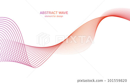 Abstract colorfull wave element for design. Digital frequency track equalizer. Stylized line art background.Vector illustration.Wave with lines created using blend tool.Curved wavy line, smooth stripe Abstract colorfull wave element for design. Digital frequency track equalizer. Stylized line art background.Vector illustration.Wave with lines created using blend tool.Curved wavy line, smooth stripe 101559820