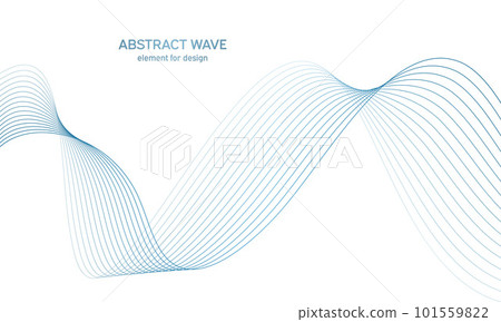Abstract colorfull wave element for design. Digital frequency track equalizer. Stylized line art background.Vector illustration.Wave with lines created using blend tool.Curved wavy line, smooth stripe Abstract colorfull wave element for design. Digital frequency track equalizer. Stylized line art background.Vector illustration.Wave with lines created using blend tool.Curved wavy line, smooth stripe 101559822