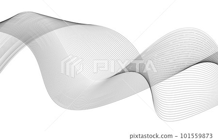 Abstract wave element for design. Digital frequency track equalizer. Stylized line art background. Vector illustration. Wave with lines created using blend tool. Curved wavy line, smooth stripe. Abstract wave element for design. Digital frequency track equalizer. Stylized line art background. Vector illustration. Wave with lines created using blend tool. Curved wavy line, smooth stripe. 101559873