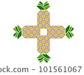 pineapple cross pattern 101561067
