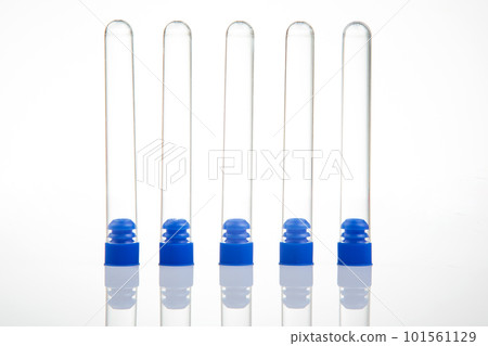 set of medical test tubes isolated on white background 101561129
