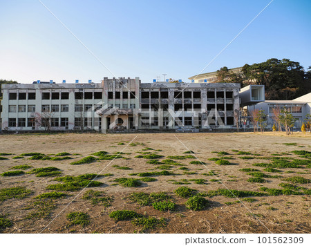 東日本大地震/石卷市地震遺址宮城縣石卷市門脅小學 101562309
