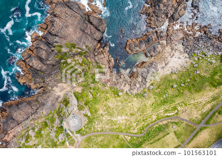 "Aomori Prefecture" Hachinohe City, where you can see Ashigezaki Observatory from the sky with a drone "Aomori Prefecture" Hachinohe City, where you can see Ashigezaki Observatory from the sky with a drone 101563101