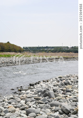 Scenery of the Naka River [Kurobane, Otawara City, Tochigi Prefecture] 101564988