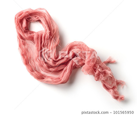 crumpled cotton napkin 101565950