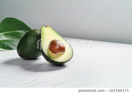 fresh cut avocado 101566371