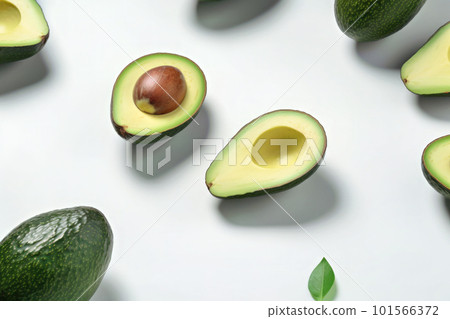 fresh cut avocado 101566372