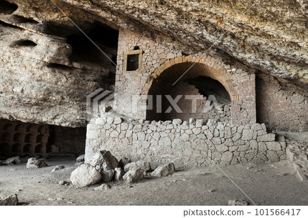 Golitsyn Grotto known as Chaliapin Grotto. Crimea 101566417