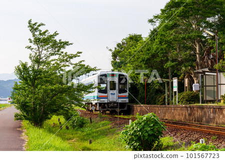 Hongo, Kakegawa City, Shizuoka Prefecture Tenryu Hamanako Railway and scenery along the line 101567723