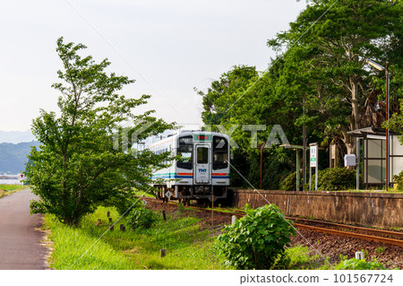 Hongo, Kakegawa City, Shizuoka Prefecture Tenryu Hamanako Railway and scenery along the line 101567724