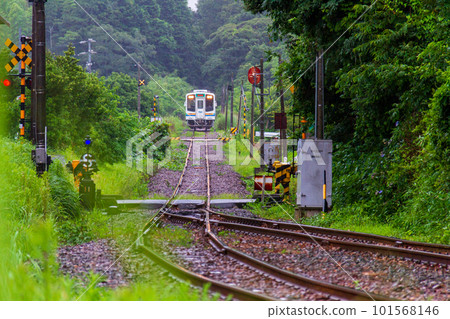 Ichinomiya, Mori-machi, Shuchi-gun, Shizuoka Prefecture Tenryu Hamanako Railway and scenery along the line 101568146