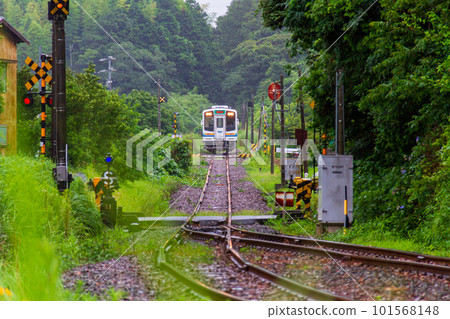 Ichinomiya, Mori-machi, Shuchi-gun, Shizuoka Prefecture Tenryu Hamanako Railway and scenery along the line 101568148
