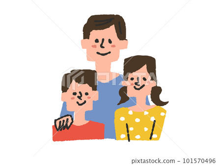 父親和兒子的家庭插圖素材 父親和兒子的家庭插圖素材 101570496