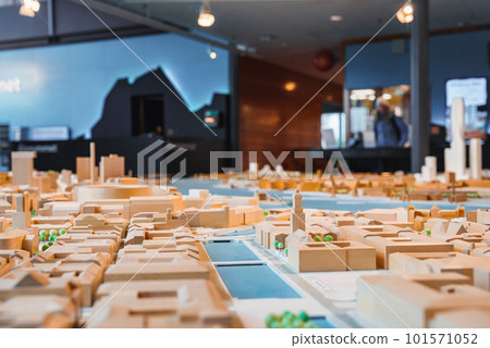 Gothenburg city miniature. Development plans and model at the Chalmers technical university in Gothenburg, Sweden Gothenburg city miniature. Development plans and model at the Chalmers technical university in Gothenburg, Sweden 101571052