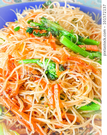 Stir-fried rice noodles in Taiwan 101572137