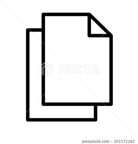 Document copy icon. A copy of the file data. vector. 101572262