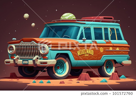 Classic design of adventure wagon car 4x4 off road vehicle 101572760