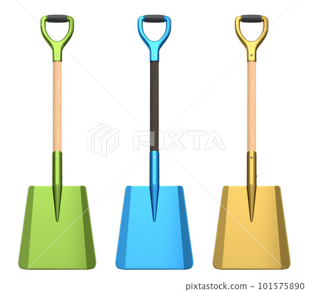Set of garden tools and supplies for gardener and flower pots in garden Set of garden tools and supplies for gardener and flower pots in garden 101575890