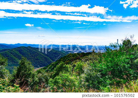 [Saigoku Sanjusansho] Number 27 Banshu Plain seen from the approach to Engyoji Temple 1 Himeji City, Hyogo Prefecture 101576502