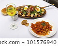 spaghetti with seafood spaghetti with seafood 101576940