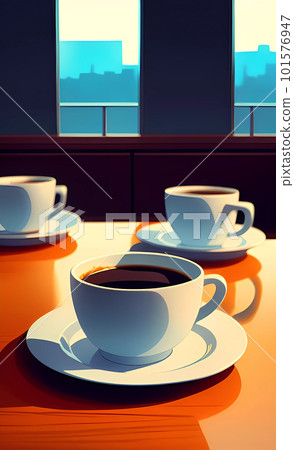 Coffee mugs on the table Coffee mugs on the table 101576947