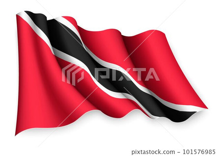 waving flag of Trinidad and Tobago 101576985