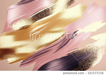 粉色、金色和玫瑰金的金屬波浪藝術 粉色、金色和玫瑰金的金屬波浪藝術 101577238