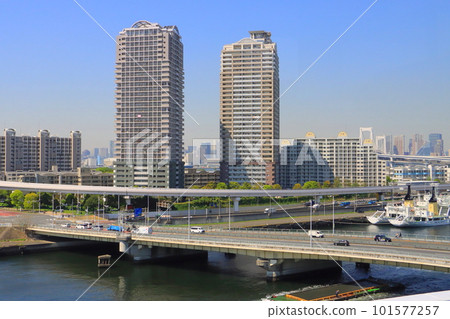 台場和彩虹橋(首都高速公路11號線)的高層公寓 台場和彩虹橋(首都高速公路11號線)的高層公寓 101577257