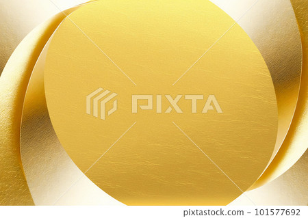 Luxury gold leaf paper art Japanese style frame 101577692