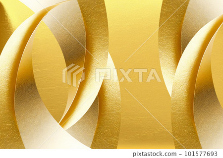 Luxury gold leaf paper art Japanese style frame 101577693