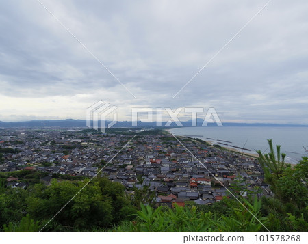 從穗之山公園瞭望台看到的出雲街景（島根縣出雲市） 101578268