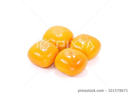 四方形柿子，秋天的味道，明亮的背景 101578671