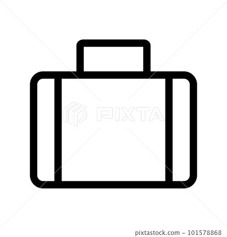 Simple business bag icon. Commuter bag. vector. 101578868