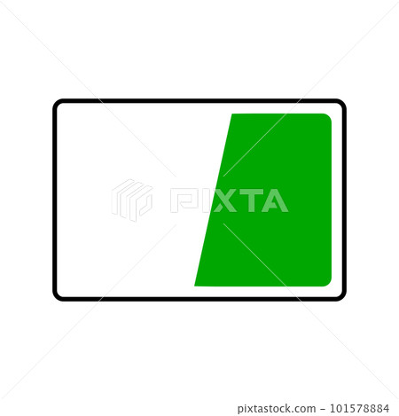 簡單的交通IC卡圖標。支付卡圖標。向量。 101578884