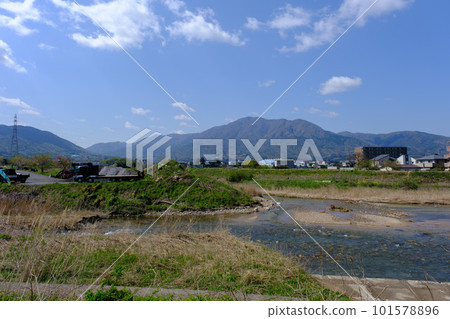 Tsuruga City, Fukui Prefecture, the confluence of the Sho River and the Kuro River Tsuruga City, Fukui Prefecture, the confluence of the Sho River and the Kuro River 101578896