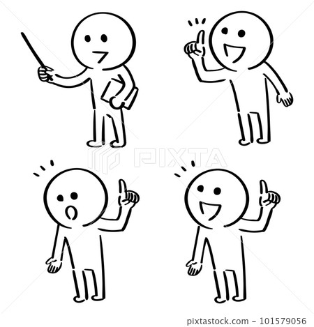 Stickman 套各種手勢 101579056